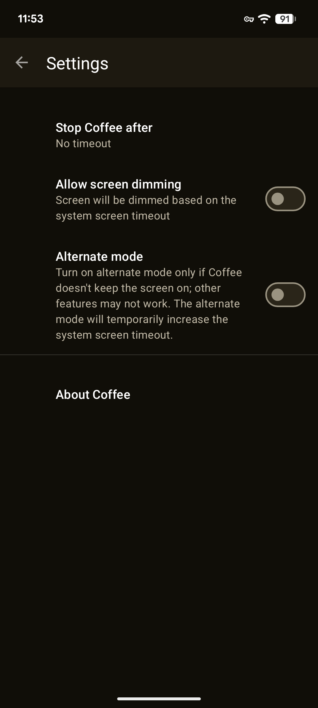 Coffee — screenshot 1