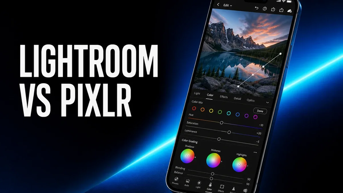 Lightroom vs Pixlr: Which Photo Editor Is Better When Color Control Matters More Than Speed?