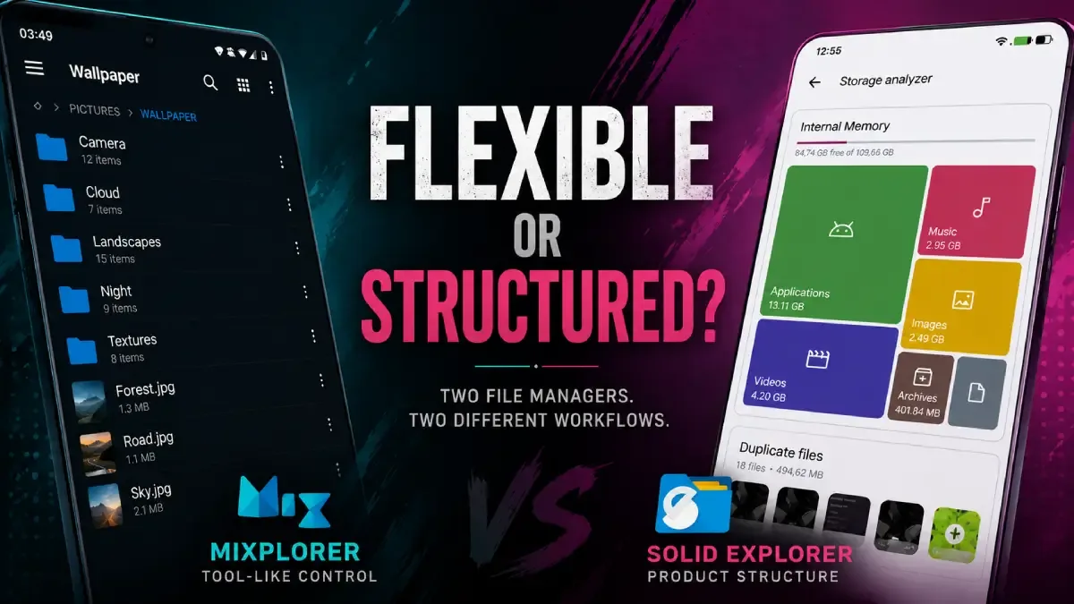 MiXplorer vs Solid Explorer — Which File Manager Fits Your Android Workflow?
