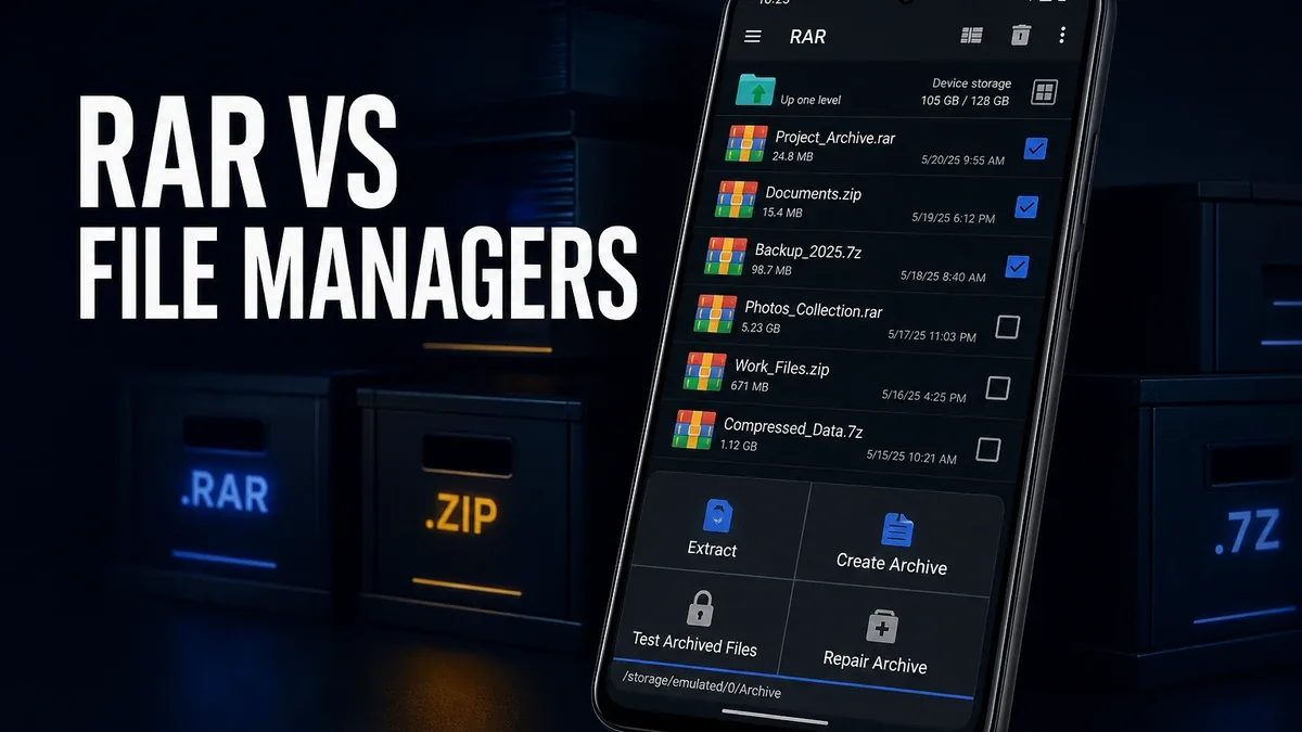 RAR vs File Managers: Which Android Tool Is Better When Archives Are the Real Job?
