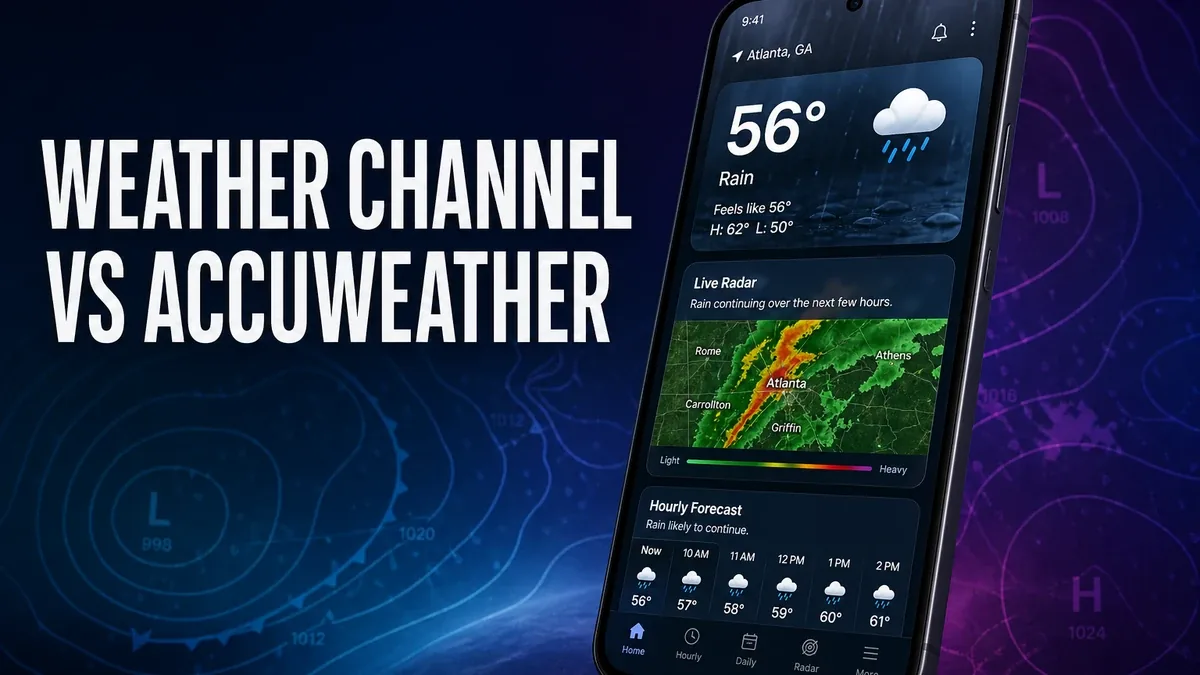 The Weather Channel vs AccuWeather: Which Weather App Is Better When Timing Matters?