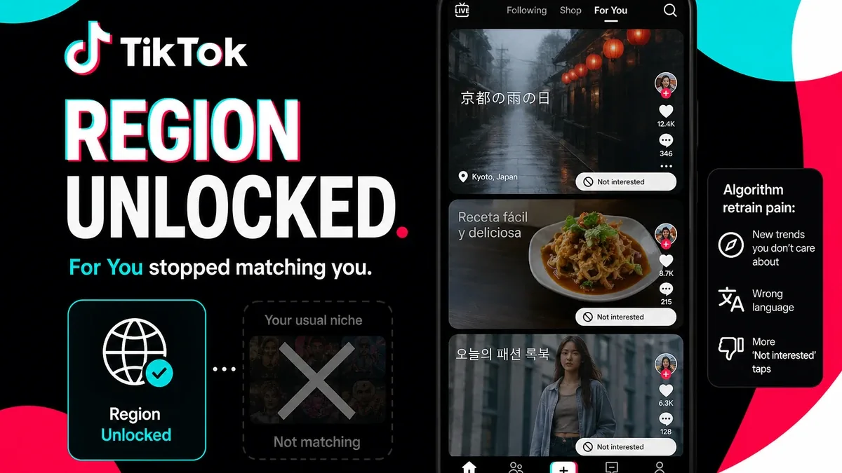 TikTok: Why Region Unlock Feels Finished Until For You Stops Matching You cover