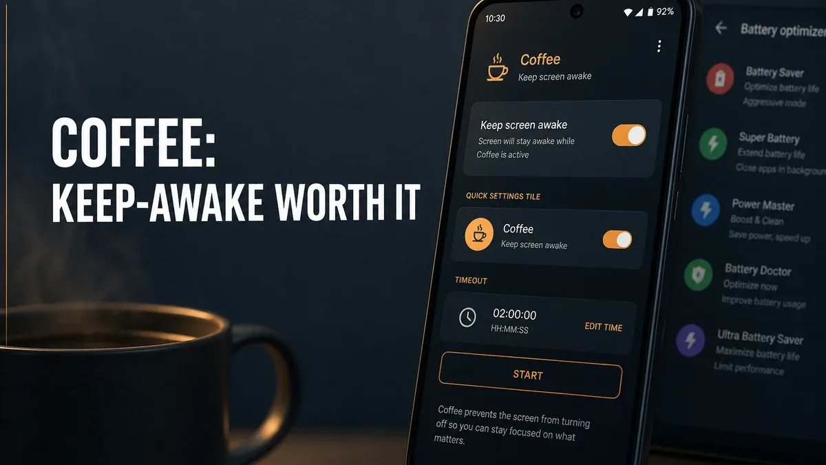 When Coffee Is Worth Using (and When Keep-Awake Beats Another Battery Tool)