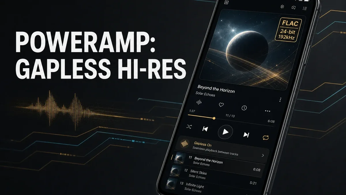 When Poweramp Is the Right Local Player and When Gapless Hi-Res Beats Streaming Catalogs