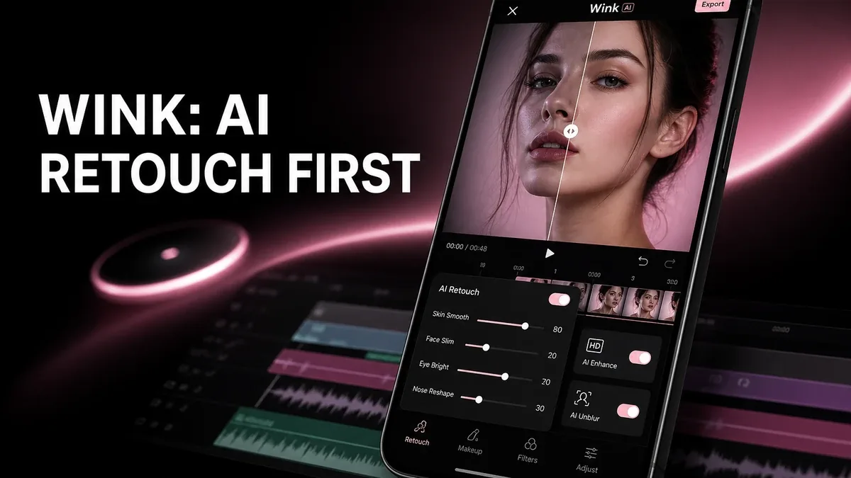 When Wink Is the Right Video App (and When AI Retouch Beats Timeline Editing)