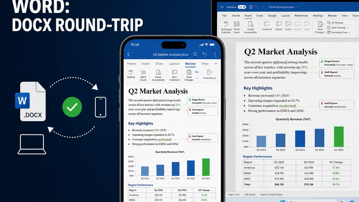 Word vs Mobile Office Suites: Which Is Better When DOCX Round-Trip Matters
