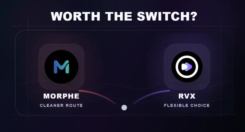 YT Music Morphe vs RVX — Is the Extra Switch Actually Worth It?